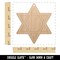 Star of David Jewish Unfinished Craft Wood Holiday Christmas Tree DIY Pre-Drilled Ornament